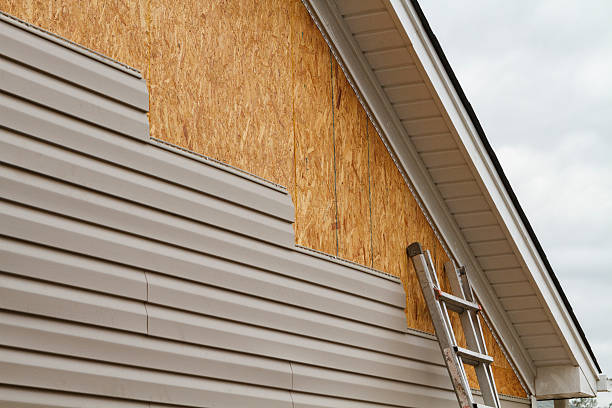Professional Siding technician working in Hustle, VA